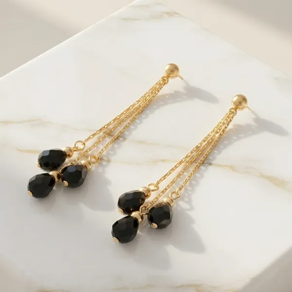 The99jewel_Magnificent_Gold_Plated_Crystal_Stone_Dangler_Earrings_For_Women_Black