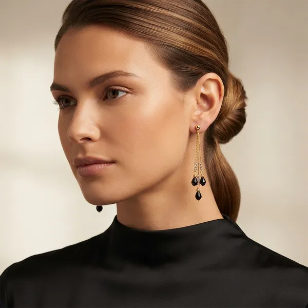 The99jewel_Magnificent_Gold_Plated_Crystal_Stone_Dangler_Earrings_For_Women_Black