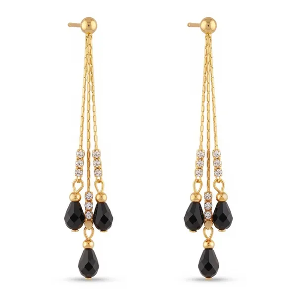 The99jewel_Magnificent_Gold_Plated_Crystal_Stone_Dangler_Earrings_For_Women_Black