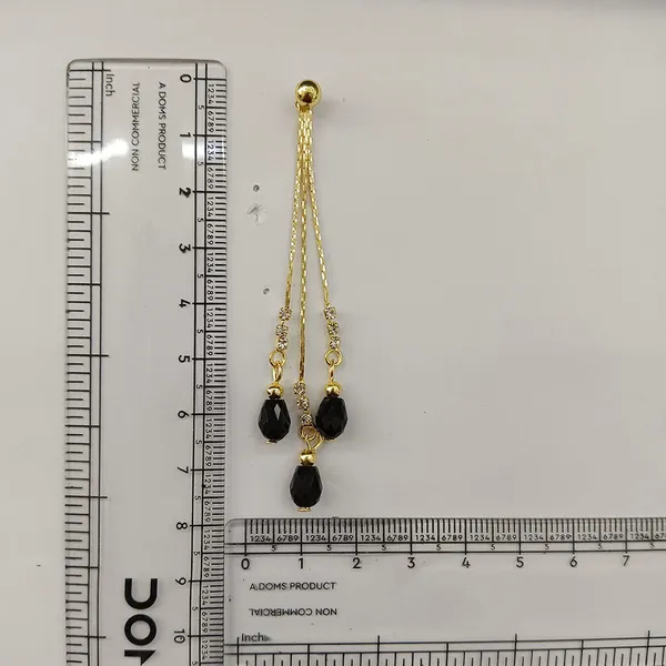 The99jewel_Magnificent_Gold_Plated_Crystal_Stone_Dangler_Earrings_For_Women_Black