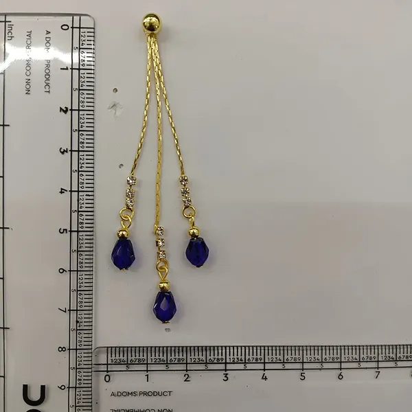 The99jewel_Magnificent_Gold_Plated_Crystal_Stone_Dangler_Earrings_For_Women_Blue