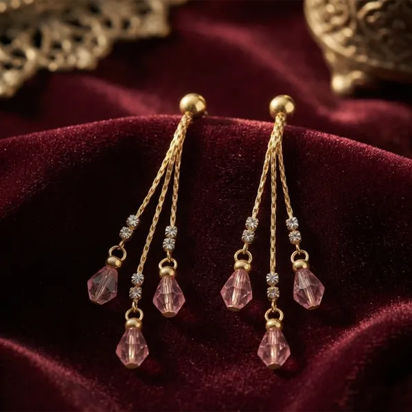 The99jewel_Magnificent_Gold_Plated_Crystal_Stone_Dangler_Earrings_For_Women_Light_Pink