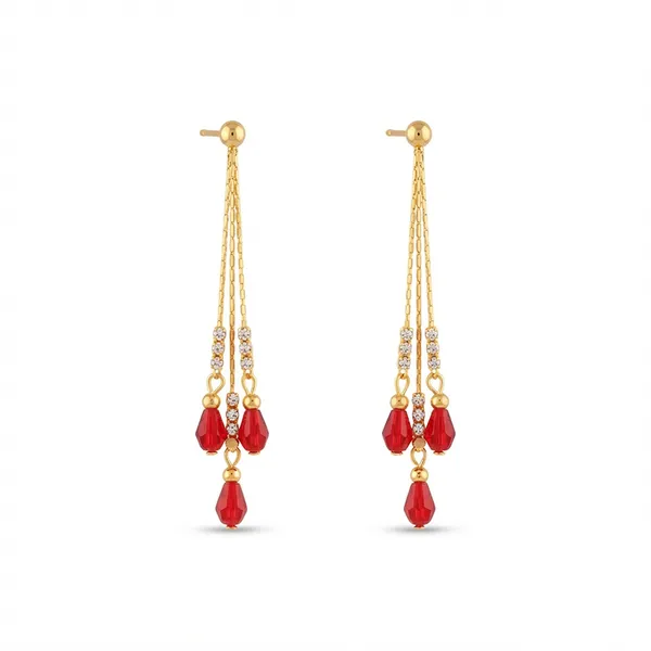 The99jewel_Magnificent_Gold_Plated_Crystal_Stone_Dangler_Earrings_For_Women_Red