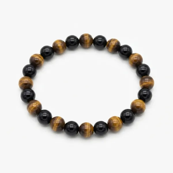 The99jewel_Trendy_Tiger_Beaded_Bracelet_Casual_Stylish_Wrist_Accessory_Brown