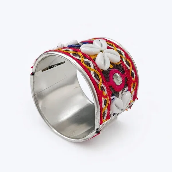 The99jewel_Navratri_Shell_Bracelet_Kada_With_Ghungroo_Traditional_Jewellery_For_Women_Assorted_Design_Multi