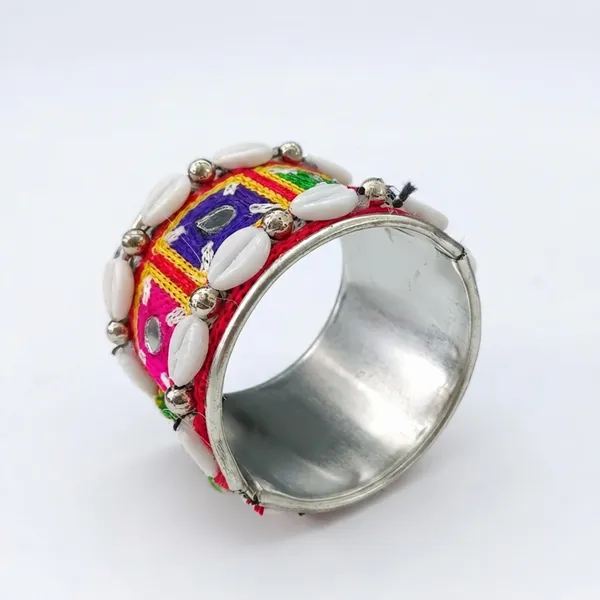 The99jewel_Navratri_Shell_Bracelet_Kada_With_Ghungroo_Traditional_Jewellery_For_Women_Assorted_Design_Multi