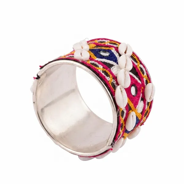 The99jewel_Navratri_Shell_Bracelet_Kada_With_Ghungroo_Traditional_Jewellery_For_Assorted_Design_Multi