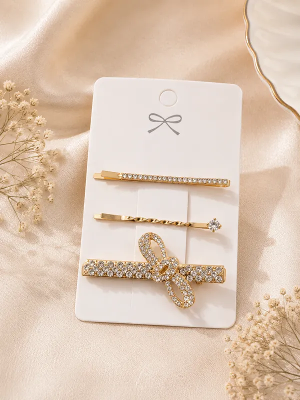 The99jewel_Elegant_Austrian_Stone_Hair_Clips_For_Women_Girls_Gold