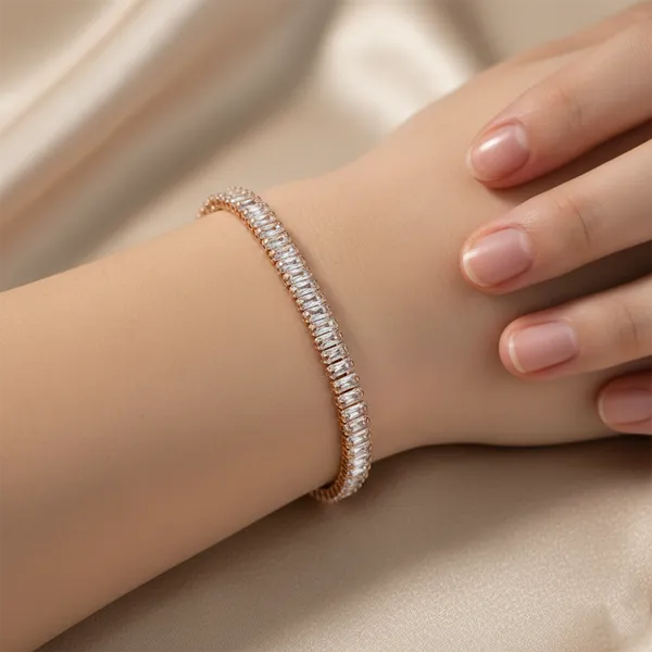 The99jewel_American_Diamond_Stylish_Bracelet_For_Women_And_Girls_Rose_Gold