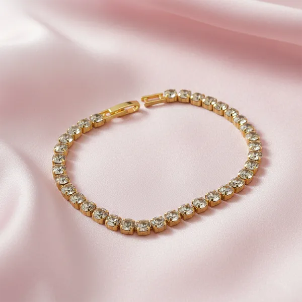 The99jewel_American_Diamond_Stylish_Bracelet_For_Women_And_Girls_Gold