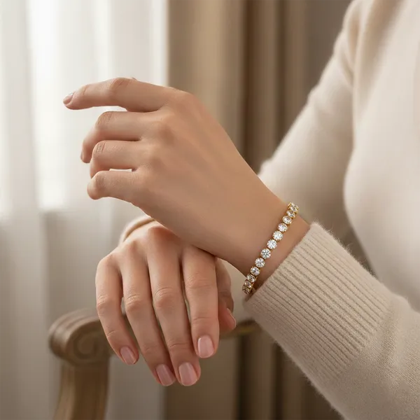 The99jewel_American_Diamond_Stylish_Bracelet_For_Women_And_Girls_Gold