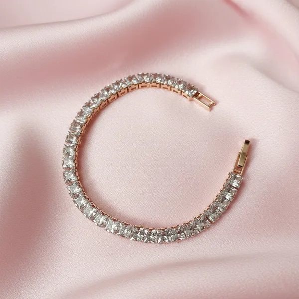 The99jewel_American_Diamond_Stylish_Bracelet_For_Women_And_Girls_Rose_Gold