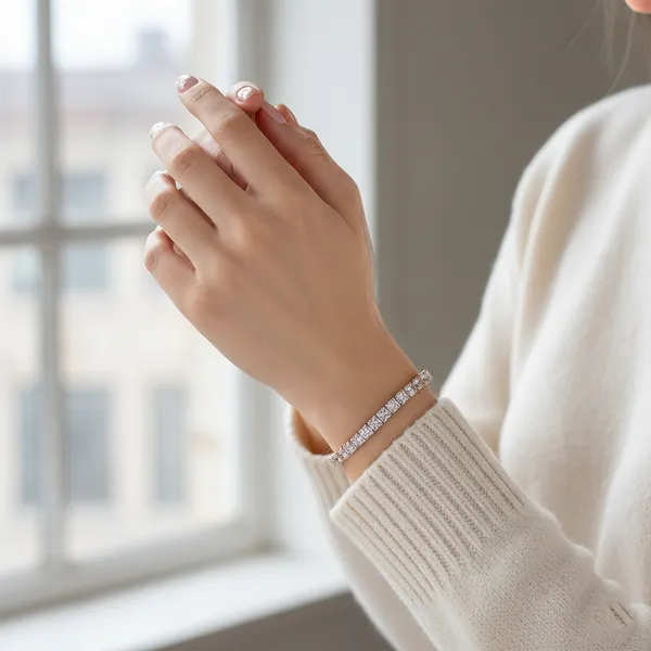 The99jewel_American_Diamond_Stylish_Bracelet_For_Women_And_Girls_Rose_Gold