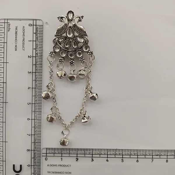 The99jewel_Kashmiri_Silver_Plated_Ghungroo_Dangler_Earrings_For_Women_Silver