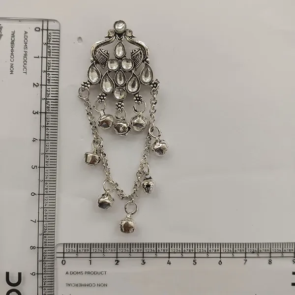The99jewel_Kashmiri_Silver_Plated_Ghungroo_Dangler_Earrings_For_Women_Silver