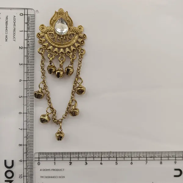 The99jewel_Kashmiri_Mehndi_Plated_Ghungroo_Dangler_Earrings_For_Women_White