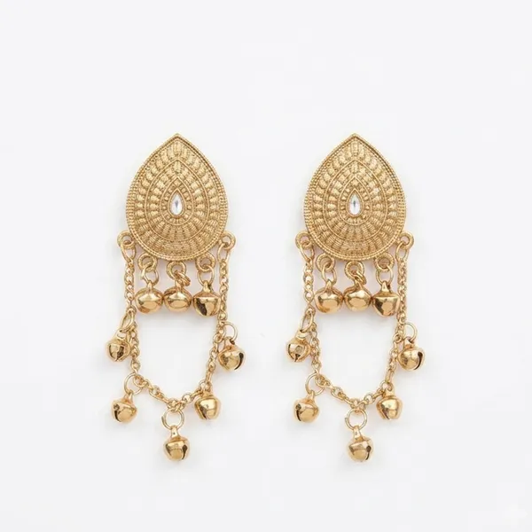 The99jewel_Royal_Kashmiri_Inspired_Mehndi_Plated_Ghungroo_Dangler_Earrings_White