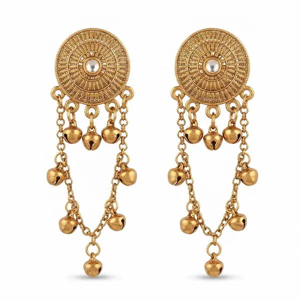 The99jewel_Royal_Kashmiri_Inspired_Mehndi_Plated_Ghungroo_Dangler_Earrings_White