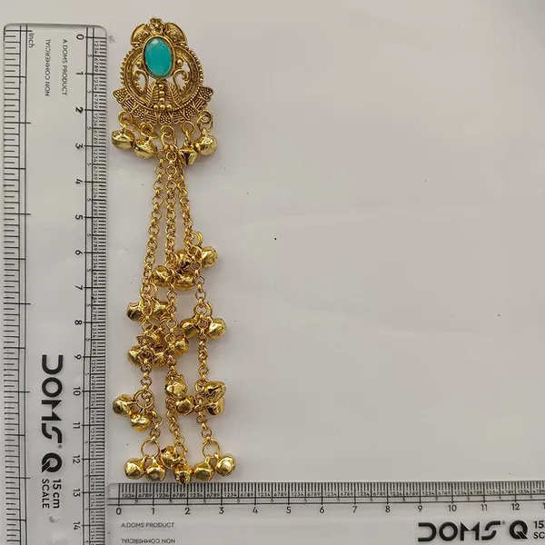 The99jewel_Trendy_Kashmiri_Gold_Plated_Ghungroo_Earrings_For_Women_Mint_Green