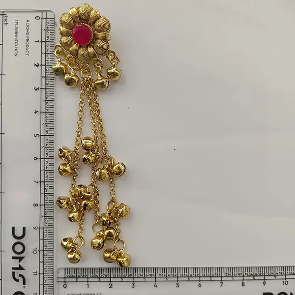 The99jewel_Trendy_Kashmiri_Gold_Plated_Ghungroo_Earrings_For_Women_Pink