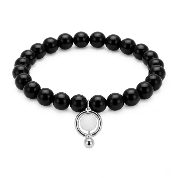 The99jewel_Fashion_Beaded_Bracelet_For_Women_Black