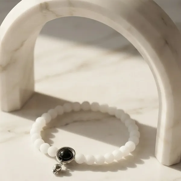 The99jewel_Fashion_Beaded_Bracelet_For_Women_White