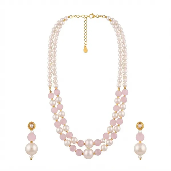 The99jewel_Stylish_Two_Layer_Pearl_Beaded_Mala_Necklace_Set_For_Women_Trendy_Ethnic_Fashion_Jewellery_Light_Pink