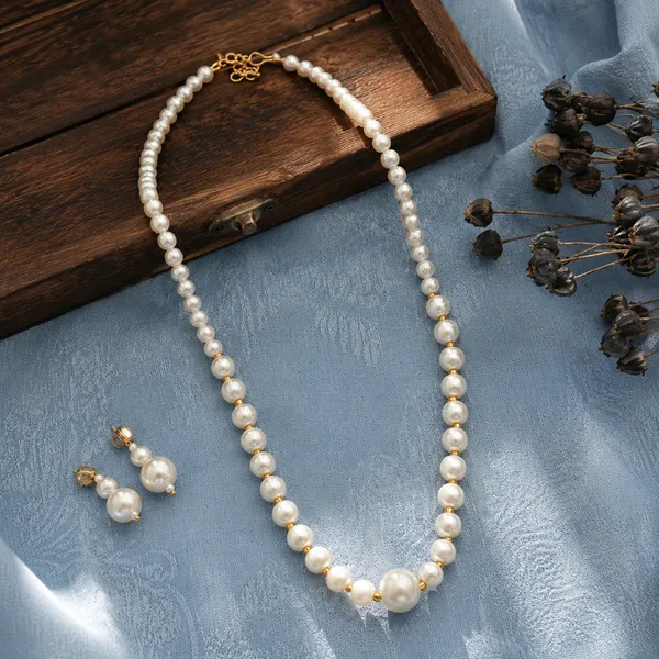 The99jewel_Stylish_Pearl_Beaded_Mala_Necklace_Set_For_Women_Trendy_Ethnic_Fashion_Jewellery_White