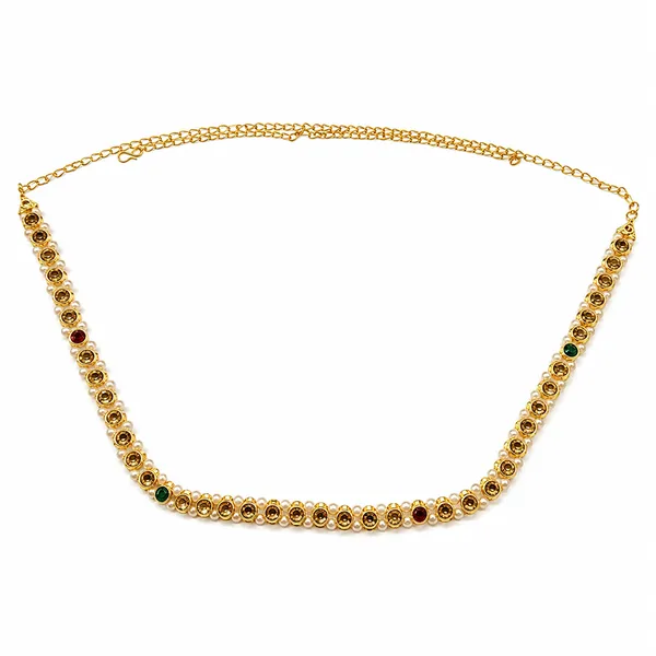 The99jewel_Elegant_Austrian_Stone_Kamarbandh_Waist_Chain_For_Women_And_Girls_Gold