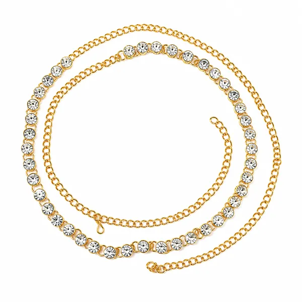 The99jewel_Elegant_Austrian_Stone_Kamarbandh_Waist_Chain_For_Women_And_Girls_White