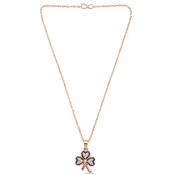 The99jewel_Rose_Gold_Plated_Floral_Shape_Austrian_Stone_Pendant_Chain_For_Women_Rose_Gold