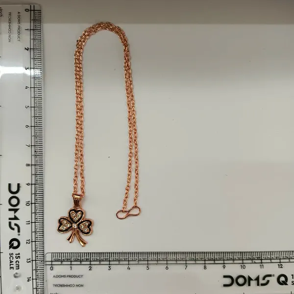 The99jewel_Rose_Gold_Plated_Floral_Shape_Austrian_Stone_Pendant_Chain_For_Women_Rose_Gold