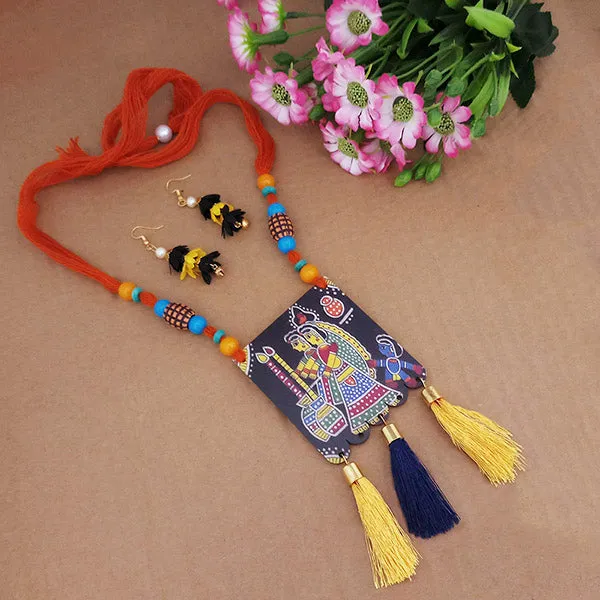 The99jewel_Lord_Radha_Krishna_Digital_Printed_Wooden_Necklace_Set_Multi