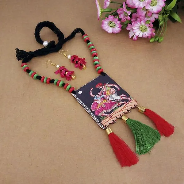 The99jewel_Digital_Printed_Wooden_Necklace_Set_Multi