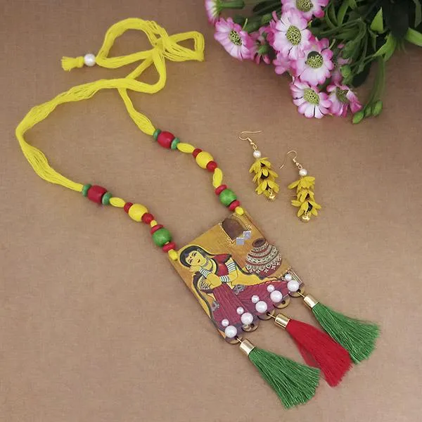 The99jewel_Digital_Printed_Wooden_Necklace_Set_Multi