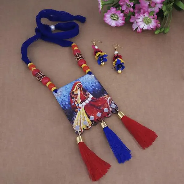 The99jewel_Digital_Printed_Wooden_Necklace_Set_Multi