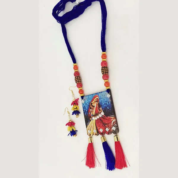 The99jewel_Digital_Printed_Wooden_Necklace_Set_Multi