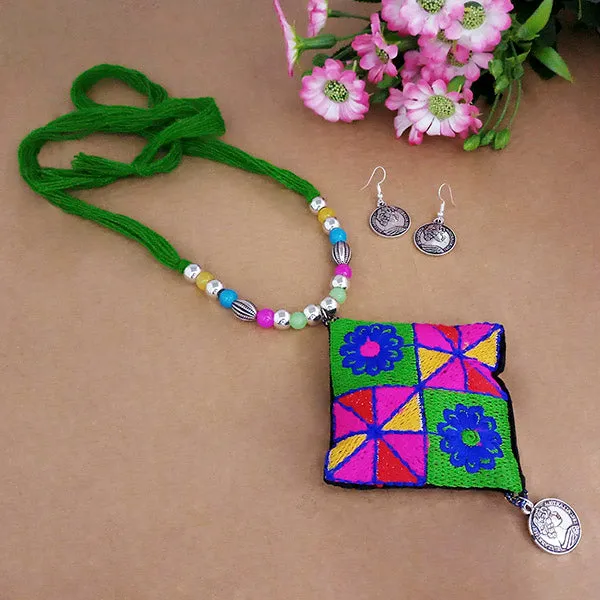 The99jewel_Handmade_Embroidery_Necklace_Multi