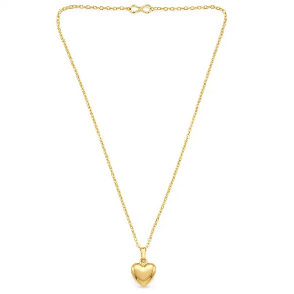 The99jewel_Modern_Gold_Plated_Heart_Shape_Chain_Pendant_For_Women_Gold