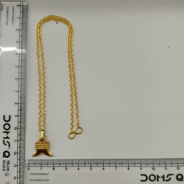 The99jewel_Modern_Gold_Plated_Chain_Pendant_For_Women_Gold