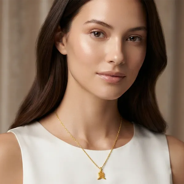The99jewel_Modern_Gold_Plated_Chain_Pendant_For_Women_Gold