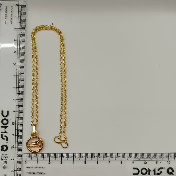 The99jewel_Modern_Gold_Plated_Bird_Shape_Chain_Pendant_For_Women_Gold