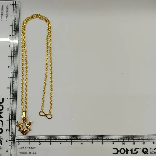 The99jewel_Modern_Gold_Plated_Heart_With_Birds_Shape_Chain_Pendant_For_Women_Gold