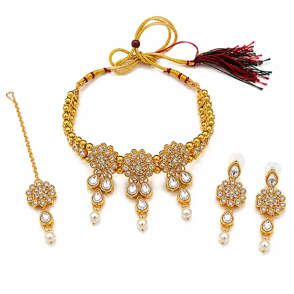 The99jewel_Elegant_Austrian_Crystal_Stone_Pearl_Choker_Necklace_Set_For_Women_Festive_Jewellery_White