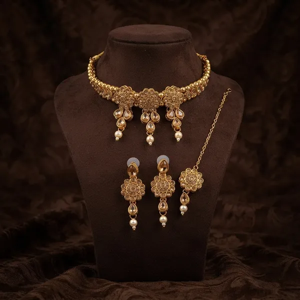 The99jewel_Elegant_Austrian_Crystal_Stone_Pearl_Choker_Necklace_Set_For_Women_Festive_Jewellery_Lct