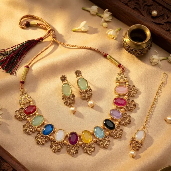 The99jewel_Stylish_Austrian_Crystal_Stone_Pearl_Choker_Necklace_Set_For_Women_Fashion_Jewellery_Multi
