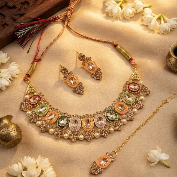 The99jewel_Traditional_Austrian_Crystal_Stone_Pearl_Choker_Necklace_Set_For_Women_Fashion_Jewellery_Multi