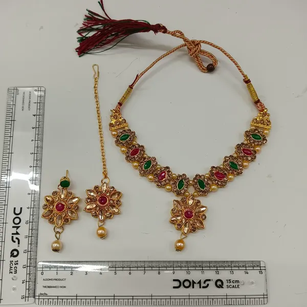 The99jewel_Stylish_Austrian_Crystal_Stone_Necklace_Set_For_Women_Fashion_Jewellery_Green_Pink