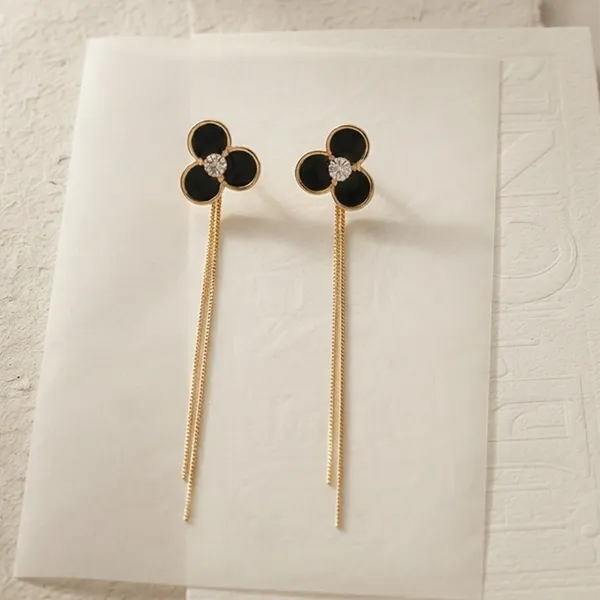 The99jewel_Trendy_Long_Tassel_Earrings_With_Floral_Motif_For_Women_Stylish_Party_Festive_Wear_Jewellery_Gold