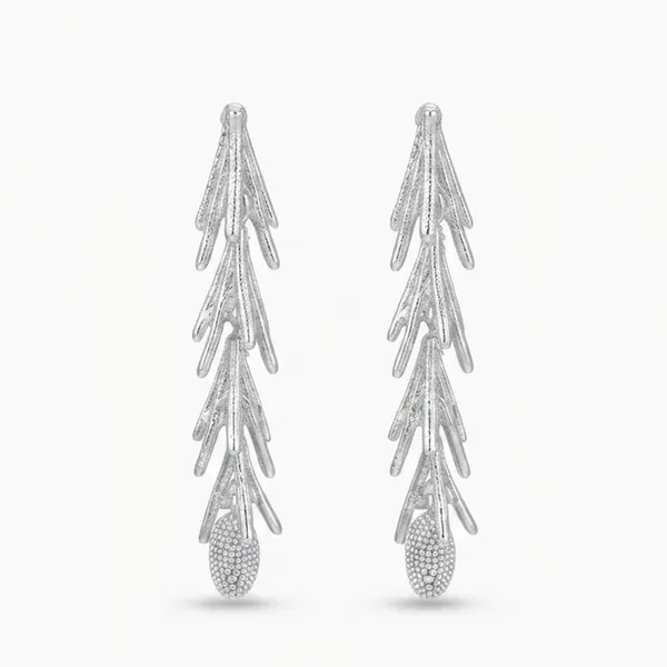 The99jewel_Stylish_Tree_Branch_Shape_Dangler_Earrings_For_Women_Classic_Ethnic_Party_Wear_Silver